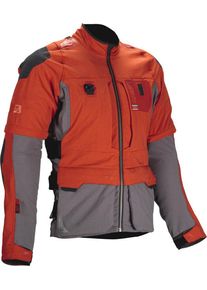 Leatt Adventure Rally 5.5, textile jacket , color: Orange/Grey/Black , size: S
