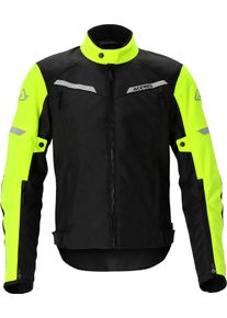 Acerbis X-Street, textile jacket waterproof women , color: Black/Neon-Yellow , size: XS