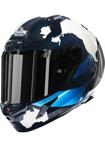 Nolan X-804 RS Ultra Carbon Checa 30th Anniversary, full face he , color: Dark Blue/White/Light Blue , size: XXL