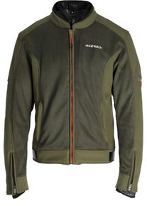 Acerbis Gordon, textile jacket waterproof , color: Olive/Orange , size: L
