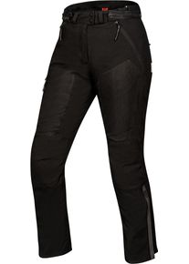 IXS Tourster-BigAir 1.0, textile pants women , color: Black , size: Short 3XL