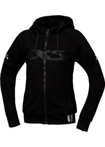 iXS Rapid 1.0 Hoodie, textile jacket women , color: Black , size: XXL