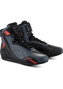 Alpinestars Faster 4, shoes , color: Black/Dark Grey/Neon-Red , size: 13.5 US