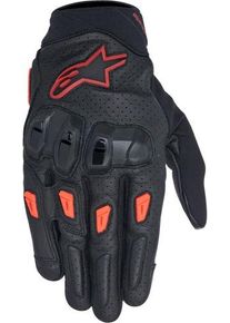 Alpinestars SP X 7, gloves , color: Black/Dark Red/Neon-Red , size: XL
