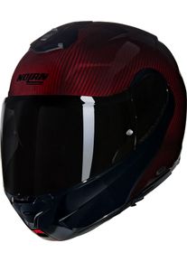 Nolan X-1005 Ultra Carbon Liquido 326, flip up helmet , color: Dark Red/Black , size: XL