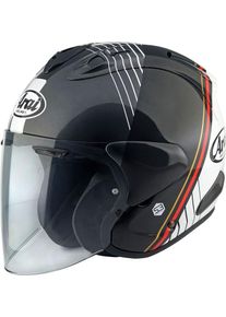 Arai SZ-R Evo Temu, open face helmet , color: Black/Grey/White , size: S