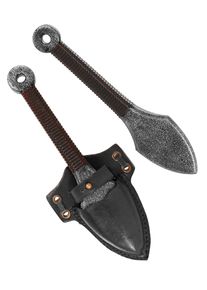 Wurfdolch mit Scheide - Kunai, schwarz Polsterwaffe