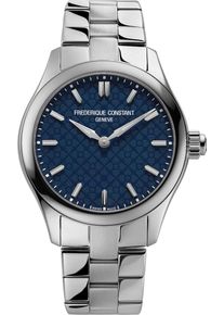 Frederique Constant Smartwatch Ladies Vitality 36mm - FC-286NS3B6B - Smartwatch with blue dial and stainless steel bracelet