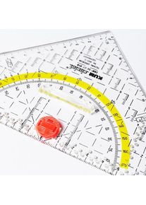Geodreieck Circlet 22 cm Kum 493C mit Zirkelfunktion