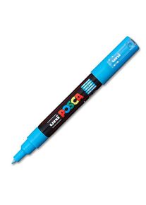 uni-ball POSCA Pigmentmarker PC-1M, hellblau Konische Spitze,