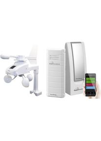 Technoline Techno Line MA 10045 Mobile Alerts Funk-Wetterstation Gateway Windsensor 230V digital 868MHz Weiß