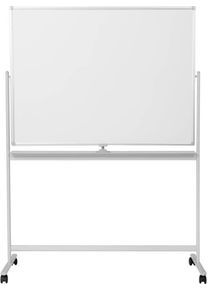 SpeaKa Professional SP-WB-312 Whiteboard Präsentationstafel Magnettafel mit Rollen 1200x800mm beidseitig nutzbar weiß