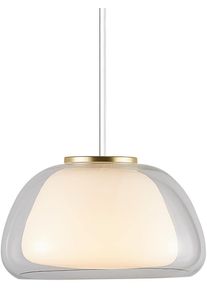 Nordlux Jelly Pendelleuchte Deckenleuchte Innenbeleuchtung 40 Watt E27 dimmbar Glas opal weiß