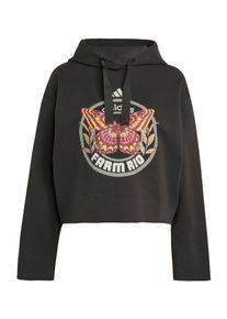 adidas Sportswear Ženy Sportovní mikina 'Adidas x Farm' světle béžová / vínově červená / černá XS