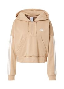 adidas Sportswear Ženy Sportovní mikina 'Essentials' tmavě béžová / bílá XS