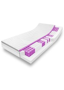 7 bölgeli ergonomik pocket yaylı yatak Sleezzz Diamond T1000 80 x 200 cm, yükseklik 23 cm, sertlik seviyesi H2/H3, 1000 yay/2m²