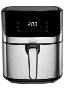 ProfiCook PC-FR 1294 H Heißluft-Fritteuse, 1600 W, 6,5 L, Sensor Touch-Bedienung, Abschaltautomatik, Überhitzungsschutz, Edelstahl/ schwarz (501294)