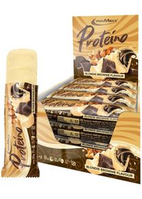IronMaxx Proteino, 12 x 30 g Riegel, Blondie Brownie