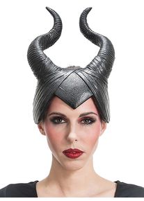 maskworld Copricapo con corna di Malefica
