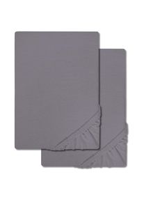 Castell lastikli çarşaf kunduz koyu gri 90 x 190 - 100 x 200 cm ikili paket