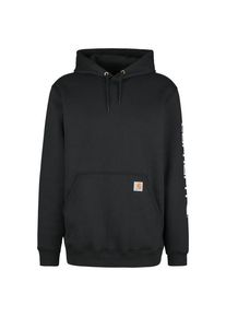 Carhartt Sleeve Logo Hooded Sweatshirt Hoodie Men (XS, black)