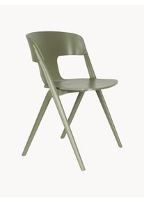 Zuiver Sada zahradních židlí Horizon, 4 díly Zelená Umělá hmota Š 58 cm, H 60 cm