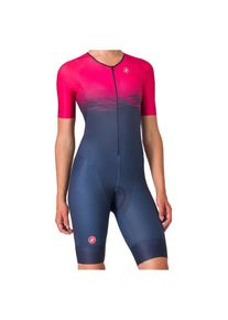 Castelli Women's Core Tri Suit S/S Cycling skinsuit Women (S, blue)