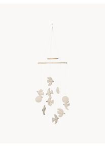 Ferm Living Kids Kolotoč z organické bavlny Swif Bird Bílá Bavlna, Organická bavlna Ø 37 cm, V 100 cm