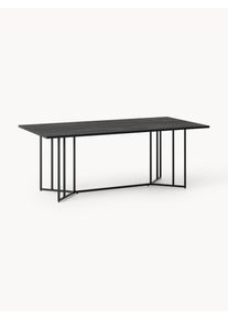 Jídelní stůl z mangového dřeva Luca, v různých velikostech Černá Dřevo, Masivní dřevo Š 200 cm, H 100 cm | Westwing Collection
