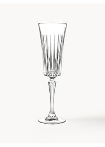 RCR Křišťálové sklenice na sekt Timeless, 6 ks Krišťál Ø 7 cm, V 24 cm, 210 ml