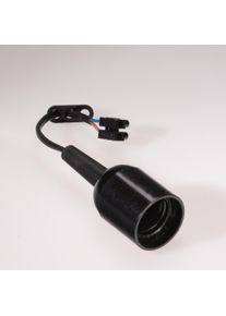 SCHAUM Renovierungsfassung E27, 200mm Anschlussleitung, max. 60W, schwarz (212200/5)