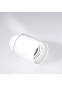 SCHAUM Isolierstoffassung E27, glatter Mantel, weiß (212022)