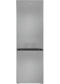 Exquisit KGC320-95-E-040E Stand Kühl-Gefrierkombination, 60 cm breit, 315 L, LED Beleuchtung, Edelstahloptik