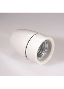 SCHAUM Porzellanfassung E27, mit Nippel und Feststellschraube, 3-tlg. (212802)