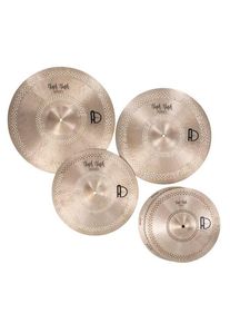 Agean Hush Hush Series Cymbal Set - 14" Hi-Hat, 16" Crash, 18" Crash, 20" Ride