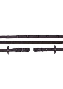 Schockemöhle Sports Schockemöhle Durasoft Grip Wide SP Zügel, WB, dark brown/silver