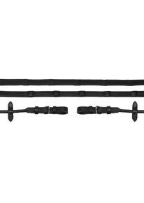 Schockemöhle Sports Schockemöhle Durasoft Rolled Grip SP Zügel, WB, black/silver