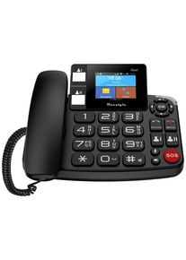Onestyle Opal 2,8" Desktop-Mobiltelefon Telefonanlage Seniorentelefon Dual-SIM WiFi Android schwarz