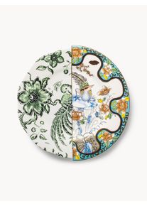 Seletti Ručně vyrobený mělký talíř Hybrid Zoe Barevná Kostní porcelán Ø 22 cm, V 4 cm