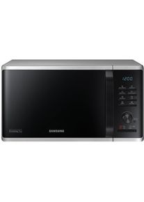 Samsung MG23K3515AS Mikrowelle 23 l (800 W), Grill (1100 W), Keramik-Emaille Garinnenraum, Edelstahl