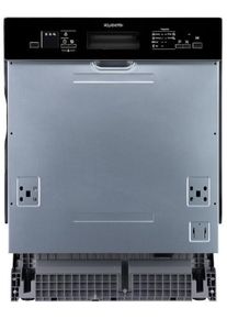 Wolkenstein WGSP14-6DTI Teilintegrierter Geschirrspüler, 60 m breit, 14 Maßgedecke, Aqua Stop, Energiesparfunktion, LED-Display, Besteckkorb, Kindersi