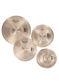 Agean Hush Hush Series Cymbal Set - 13" Hi-Hat, 16" Crash, 16" China, 20" Ride
