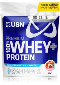 USN 100% Premium Whey Protein+, 2000 g Beutel, Strawberry