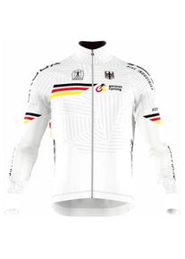 Bioracer German Icon Tempest Thermal Long Sleeve Jersey Cycling jersey Men (L, white)
