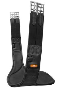 Schockemöhle Sports Schockemöhle Oklahoma SP Bauchplattengurt, black/silver, 125cm