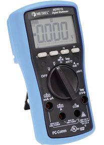 METREL MD 9016 SN Hand-Multimeter Messgerät digital CAT II 1000V CAT III 600V blau schwarz