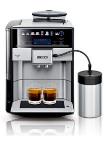 Siemens EQ.6 plus s700 TE657M03DE Kaffeevollautomat Kaffeemaschine 1,7 Liter 19 bar coffeeSelect silber schwarz