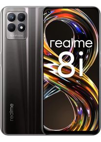 REALME 8i 6,6" Smartphone Handy 64GB 50MP Fingerabdrucksensor Dual-SIM Android schwarz
