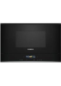 Siemens BF722R1B1 iQ700 Einbau-Mikrowelle 21 Liter 59,4cm breit 900W TFT Touchdisplay 5 Leistungsstufen Quick Start schwarz