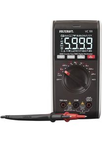 Voltcraft VC191 Hand-Multimeter Spannungsmessgerät True RMS digital CAT III 600V 6000 Counts grau